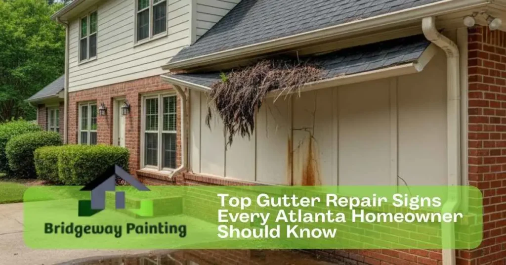 Top Gutter Repair Signs Every Atlanta Homeowner Should Know