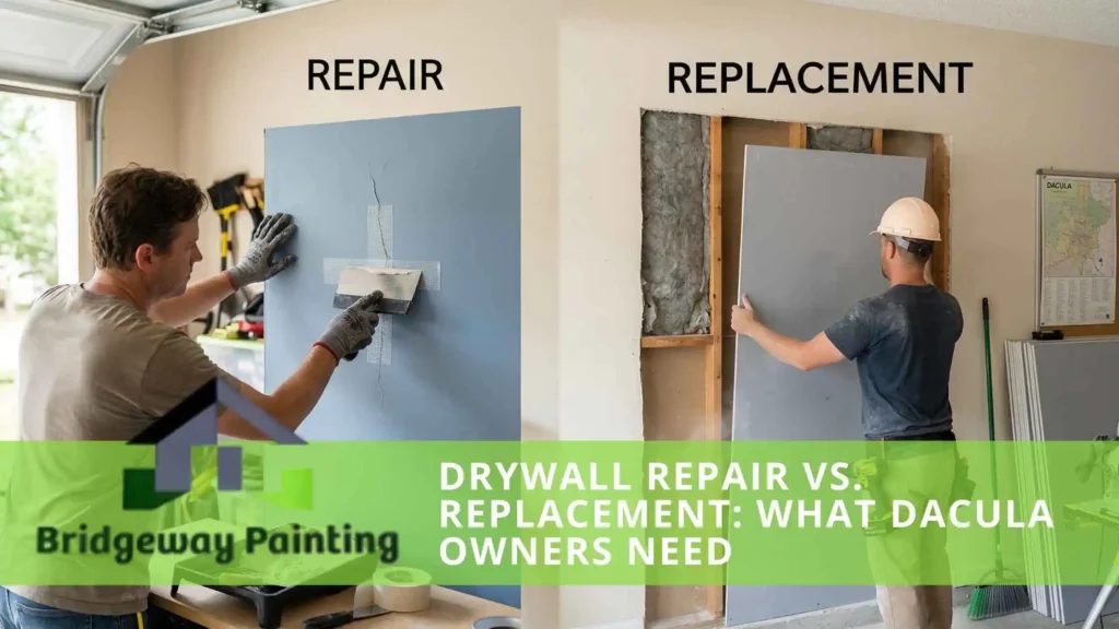 Drywall Repair vs. Replacement What Dacula Owners Need