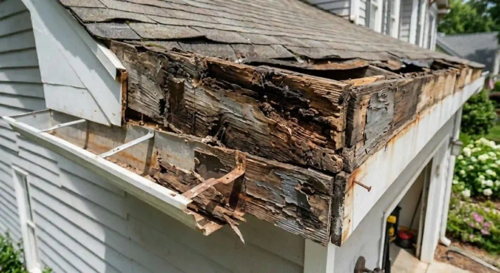 damaged wood trim on exterior